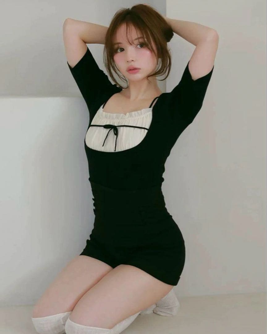 【正規品】 andmary mew frill tops black