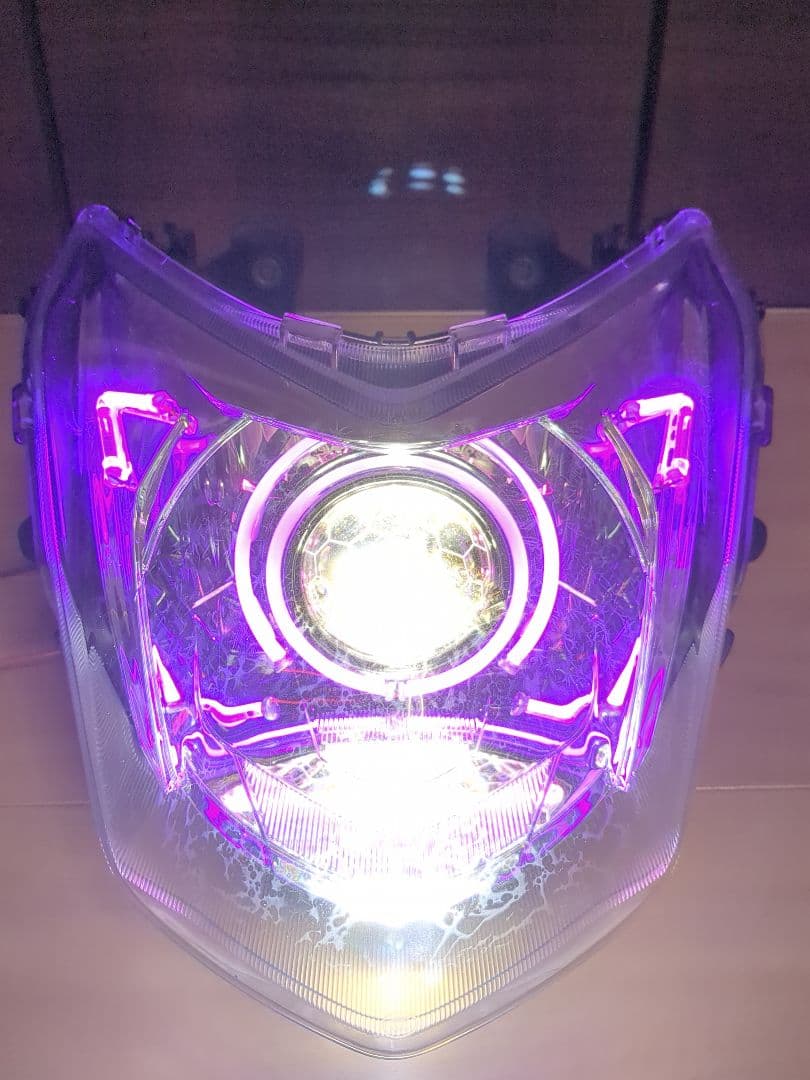 LED シグナスX 4型 パープル ヘッドライト sea5j sed8j