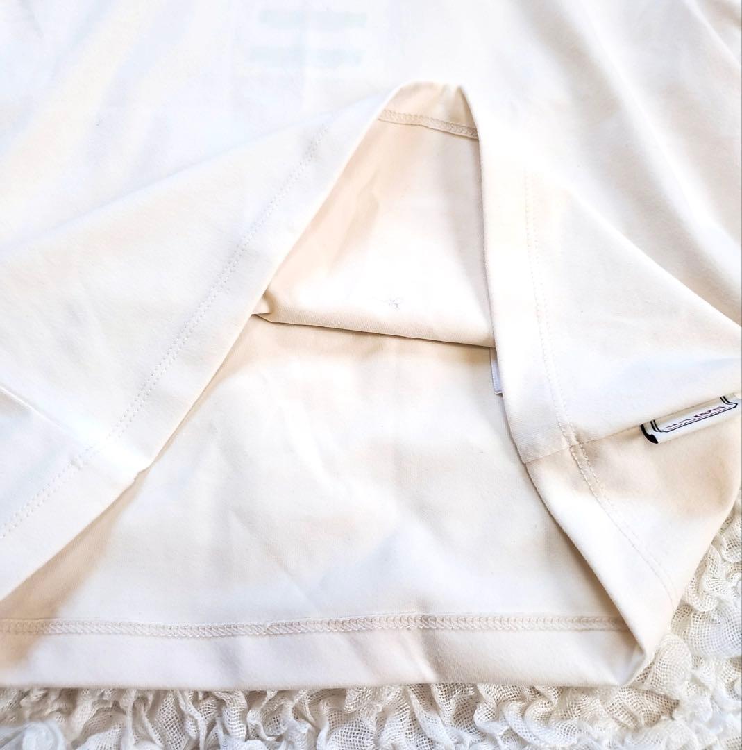 未使用⭐︎SATUR セター クロップド リンガー Tシャツ ホワイト［B5］
