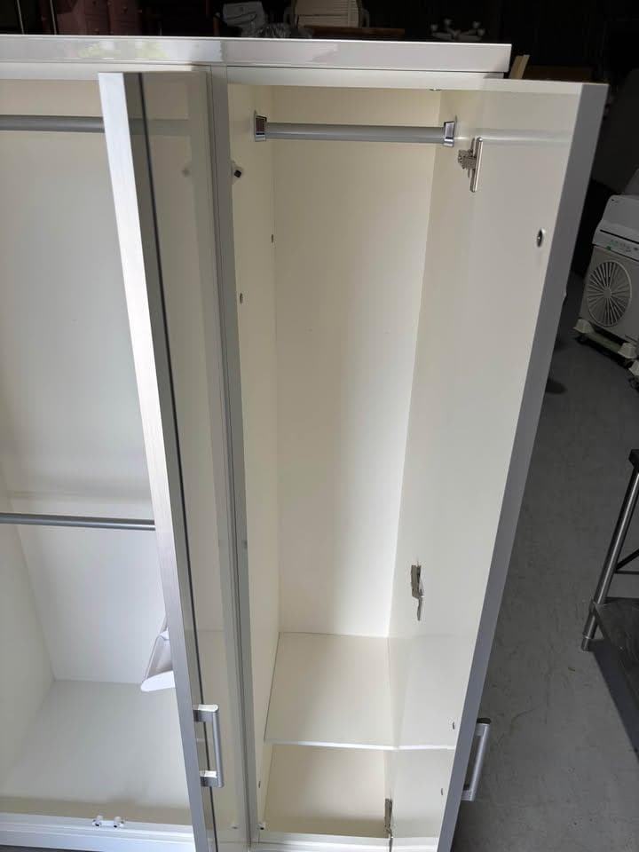 国産 共和産業 モダンワードローブ 洋服箪笥 幅113cm Used/美品
