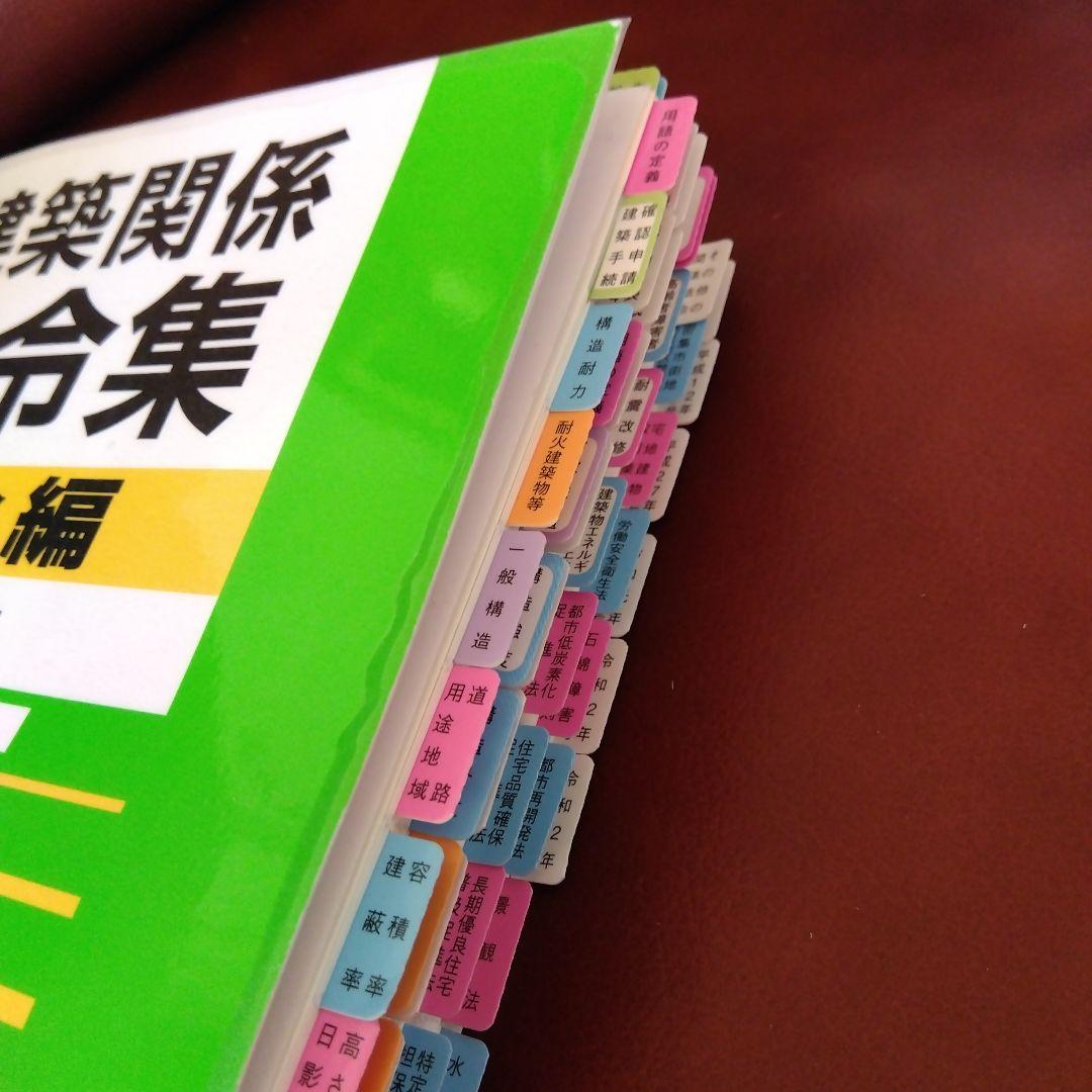 【線引き・インデックス済】「建築関係法令集　令和7年版法令編」総合資格学院