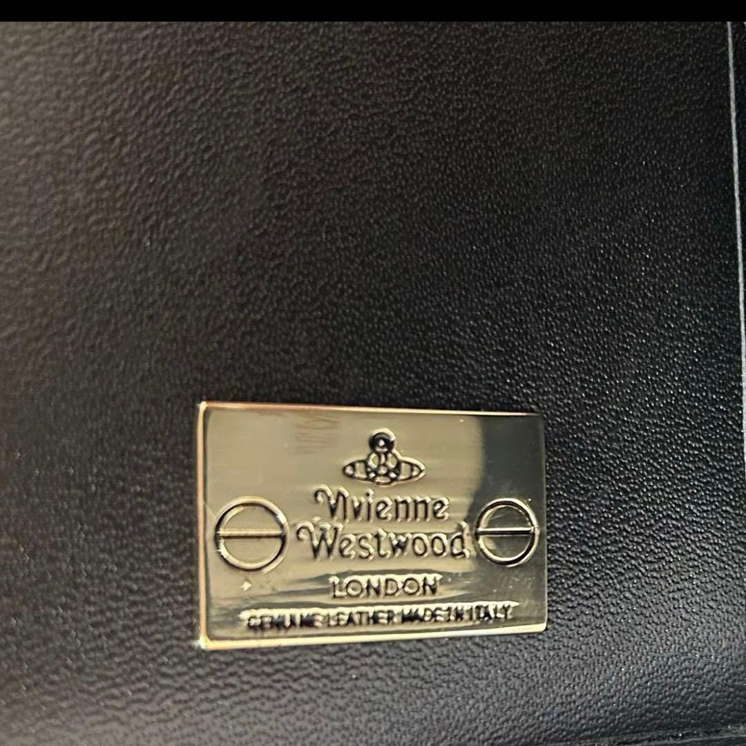 【ショッパー付き】VivienneWestwood♡エナメル三つ折財布　ブラック