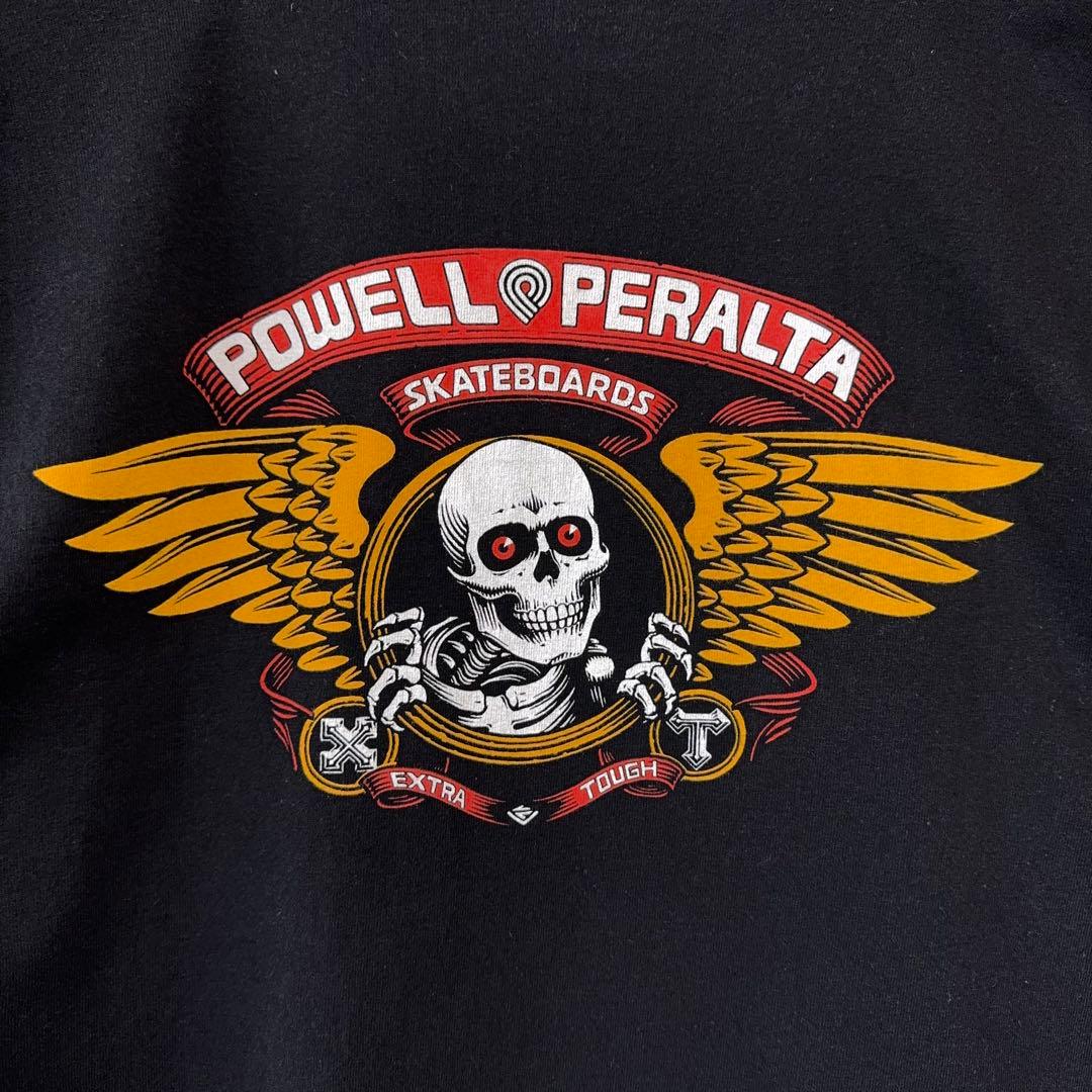 POWELL PERALTA パウエルペラルタ Tシャツ ウィングスカル M 黒