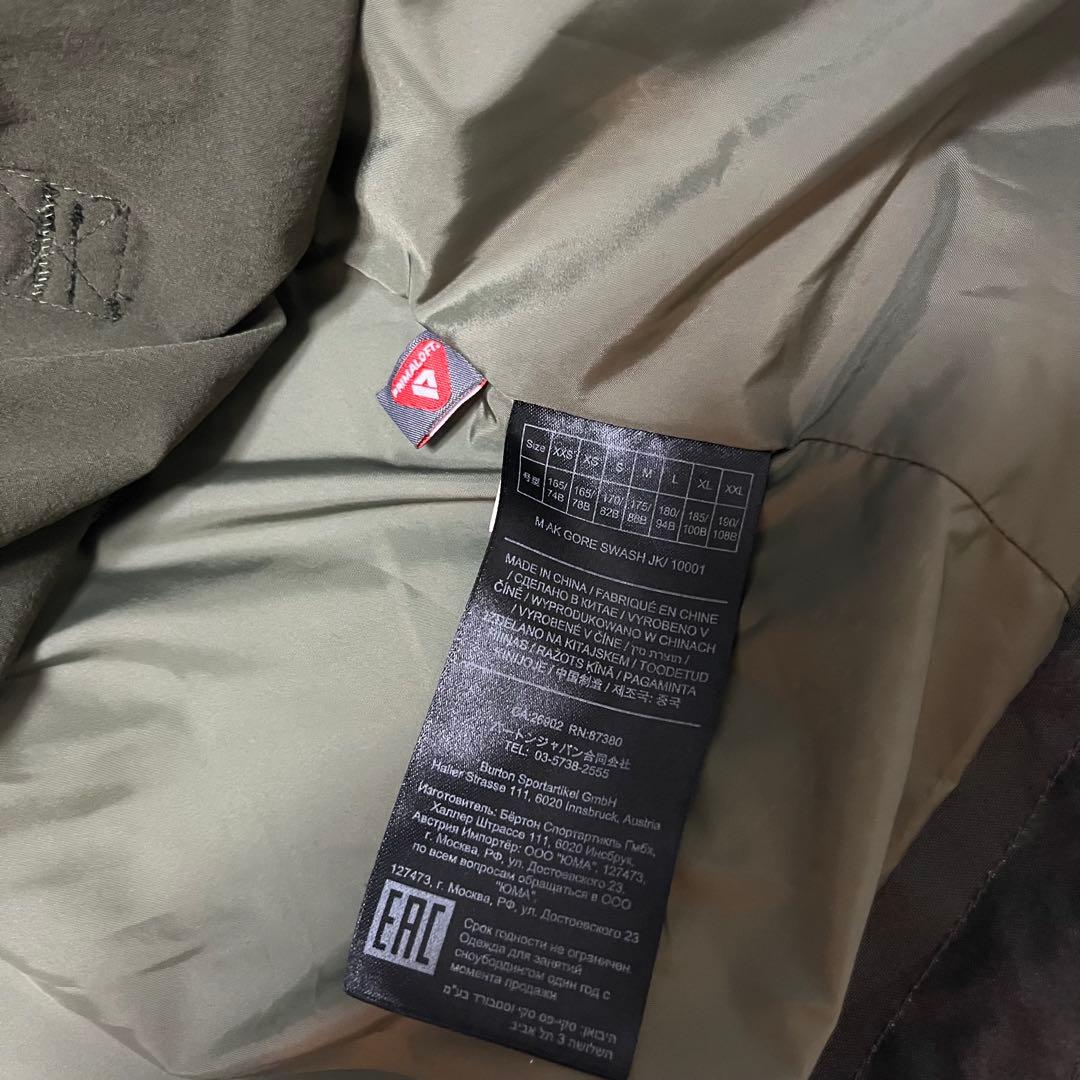 激レア BURTON AK バートン 迷彩 カモフラ swash グリーン M