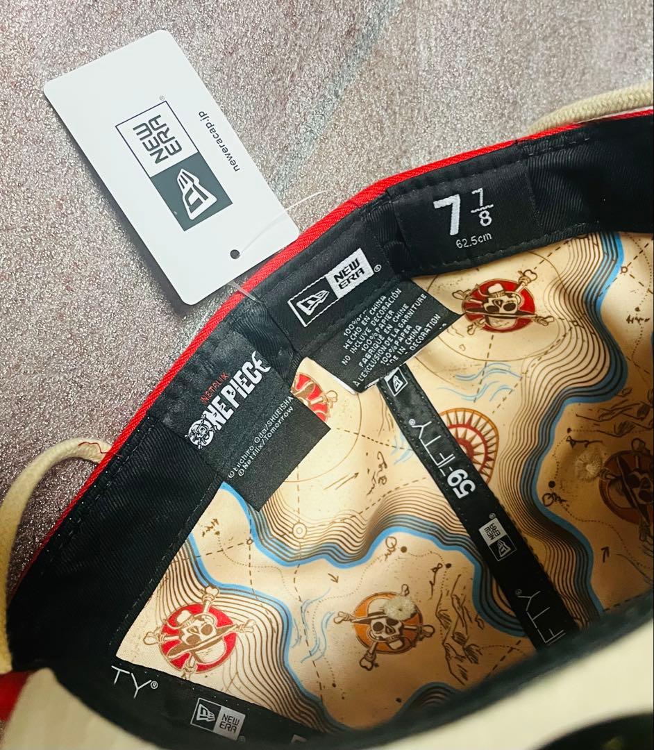 ニューエラ 59FIFTY ワンピースコラボ キャップ 7 7/8 ストロー