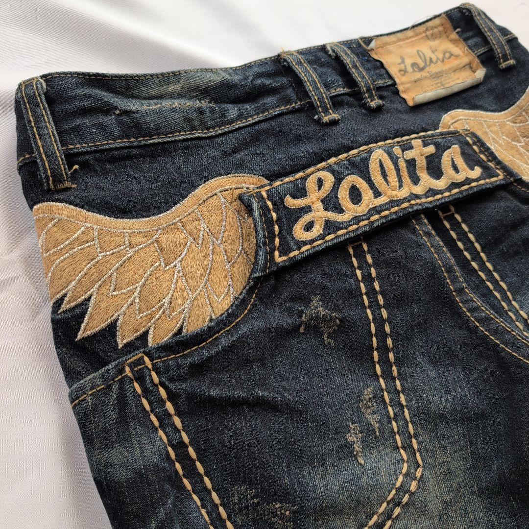 LOLITA JEANS フレアデニム 刺繍デニム Y2K ヴィンテージ