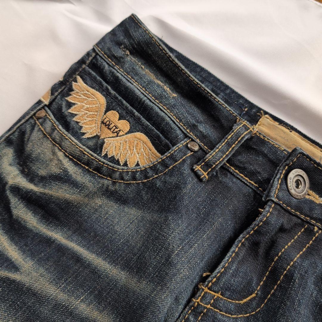 LOLITA JEANS フレアデニム 刺繍デニム Y2K ヴィンテージ