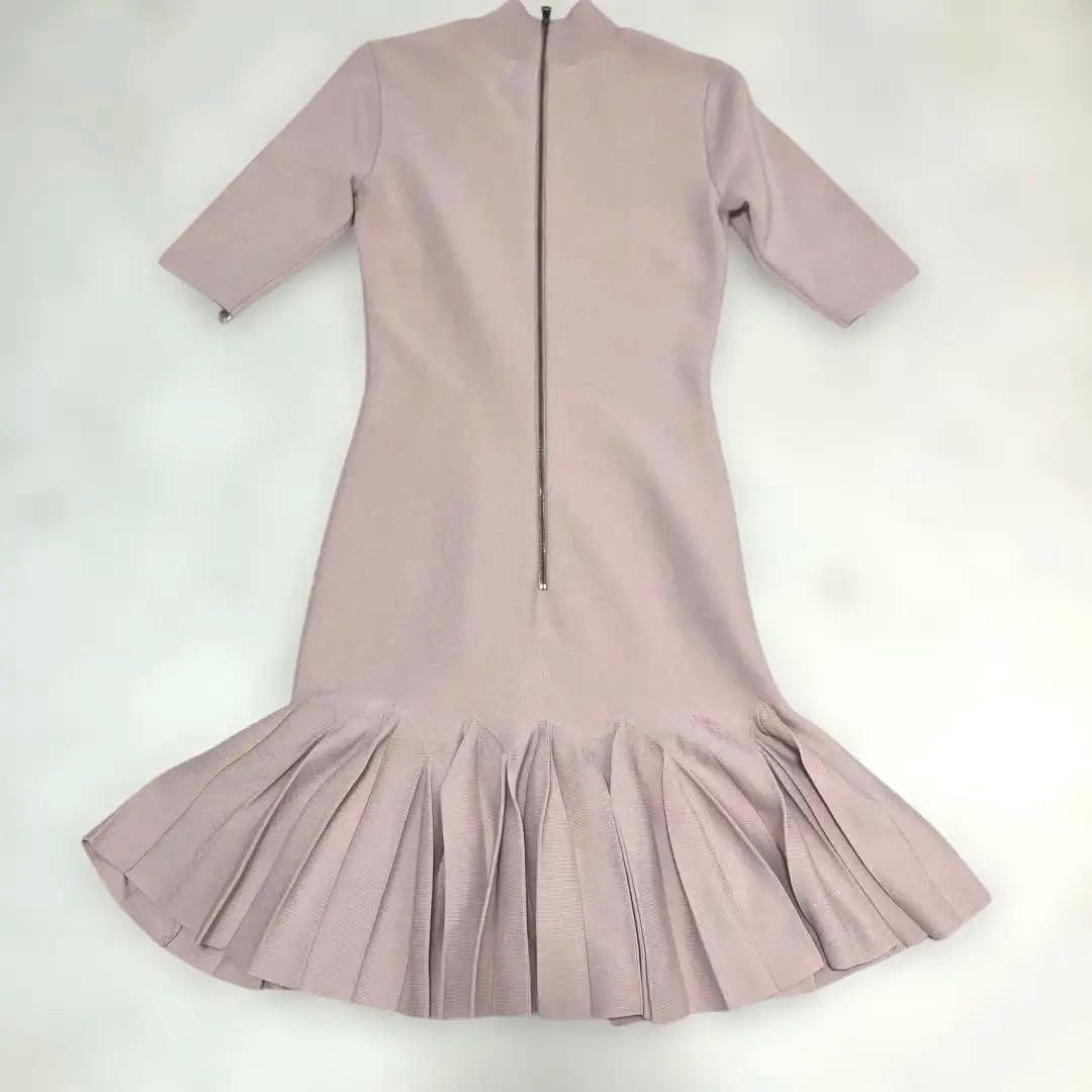 美品♡ テッドベイカー ニットワンピース 膝丈 Aライン フレア ピンク 0