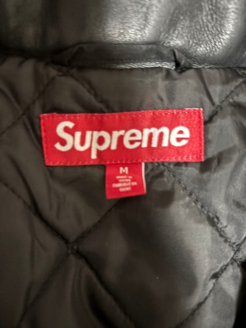 ジャケット・アウター Supreme Leather Collar Utility Jacket