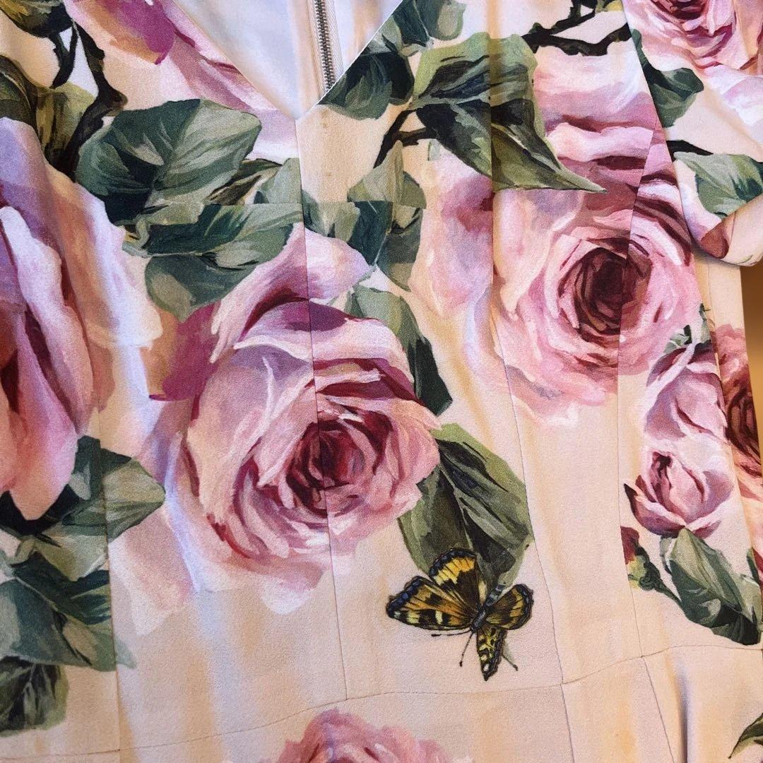 【専用】DOLCE & GABBANA 花柄半袖ワンピース 36