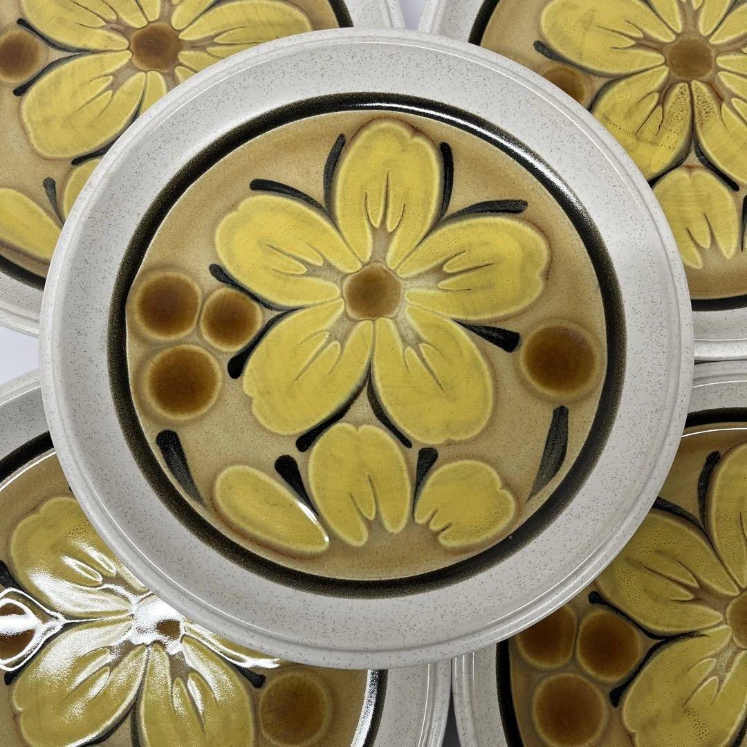 Noritake Folkstone Tahiti 花柄皿　5枚セット