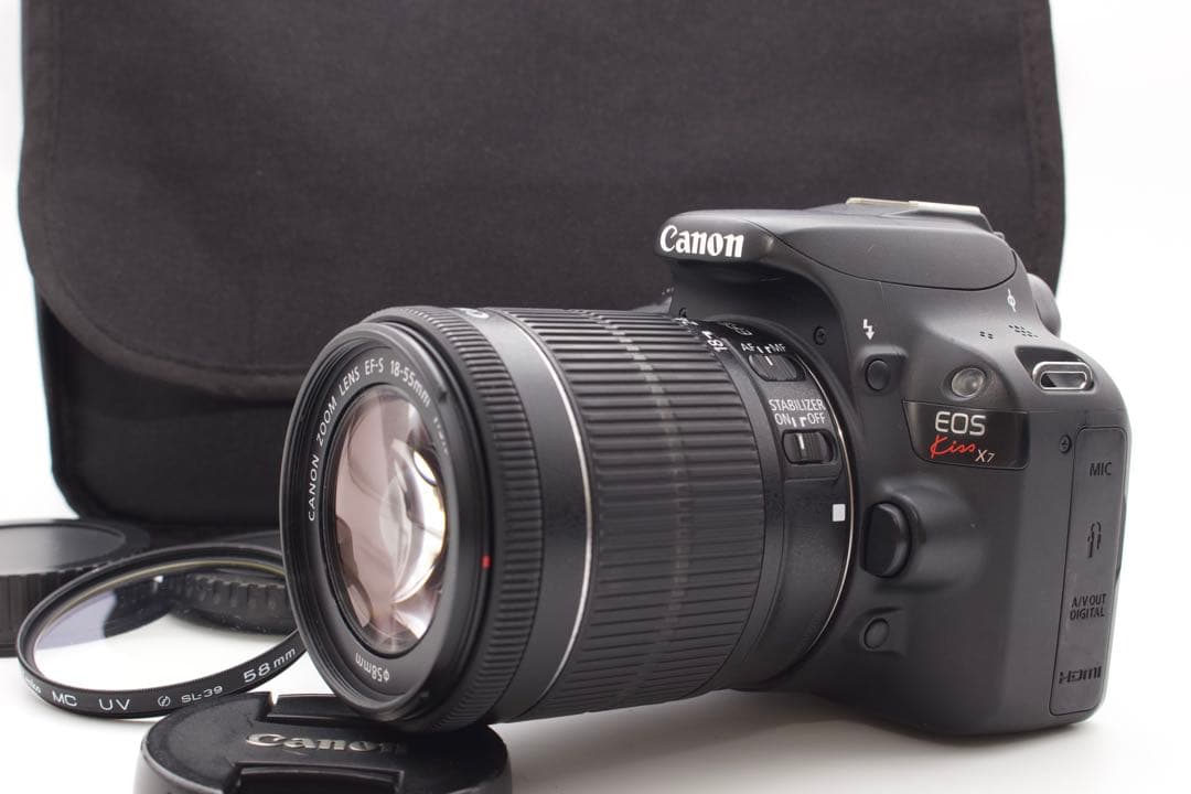 Canon EOS Kiss X7 レンズキット　スマホ転送　デジタル一眼レフ
