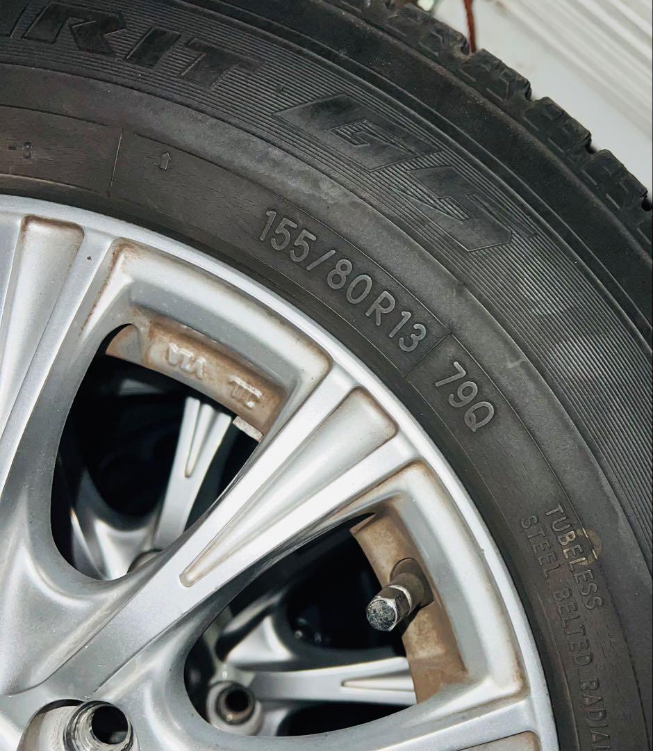 週末値下げ！送料無料！4本セット、スタッドレス 155 /80 R13インチ