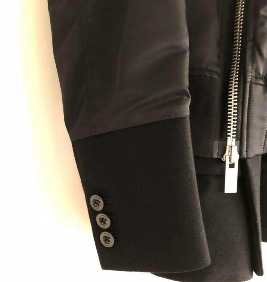 R*t様 Sacai ウールアシンメトリーボンバージャケット テーラードジャケッ