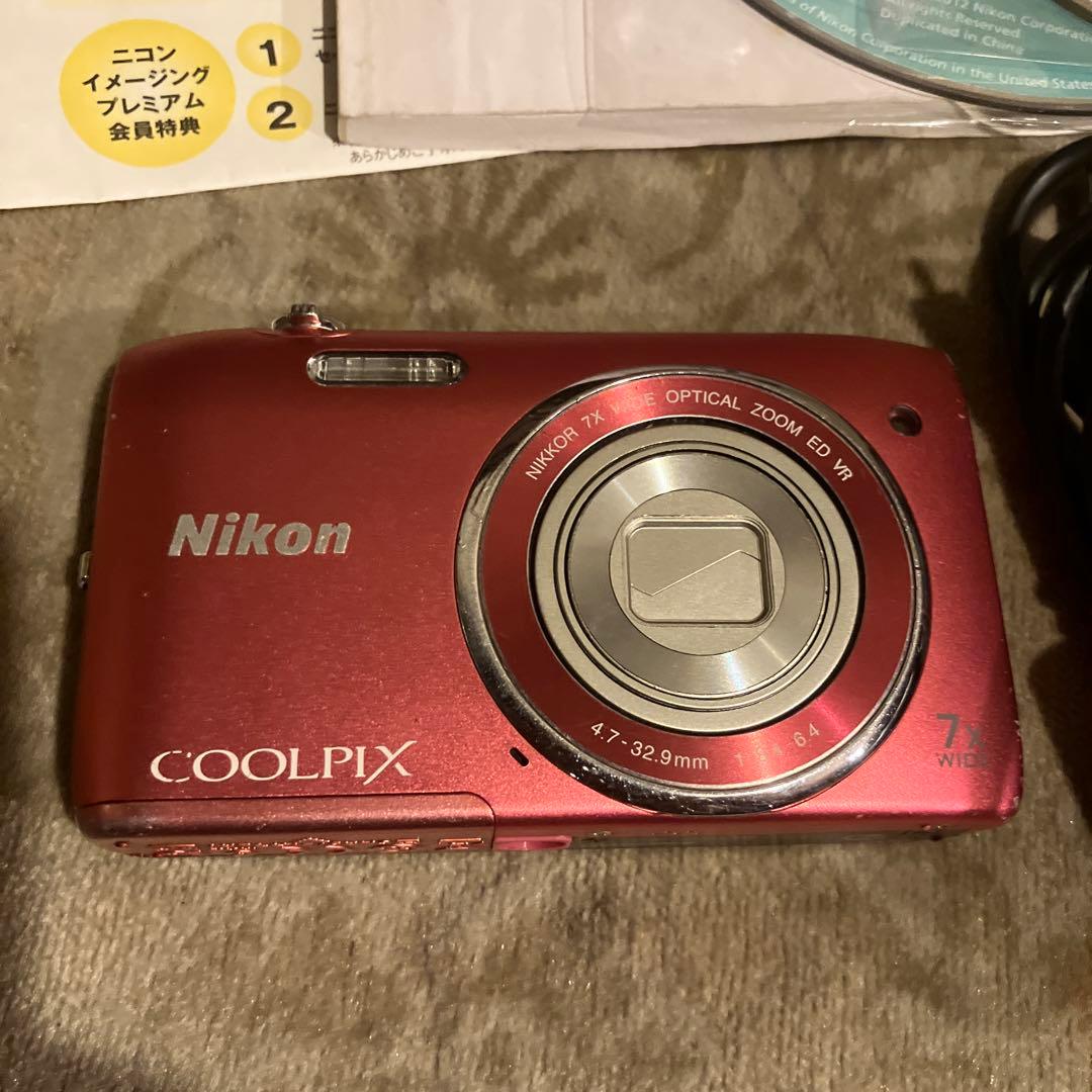 【ジャンク】Nikon COOLPIX S3500 デジタルカメラ　ピンク