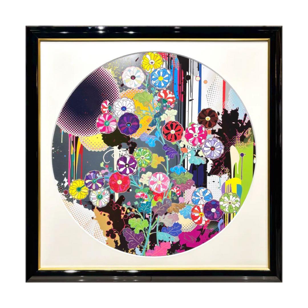村上隆 もののけ 京都 ポスター 琳派のお花と抽象的図像