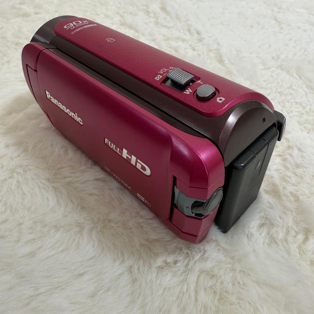 美品Panasonic パナソニック HDビデオカメラ HC-W570M ピンク
