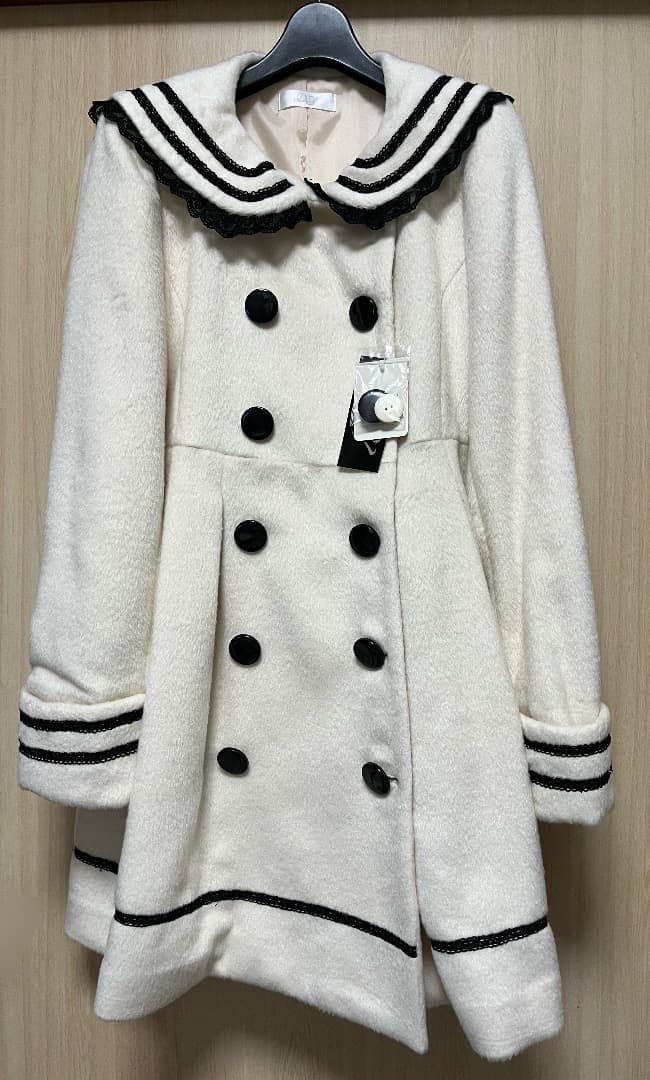 紙タグ付き未使用！ 夢展望 DearMyLove セーラーコート ベージュ