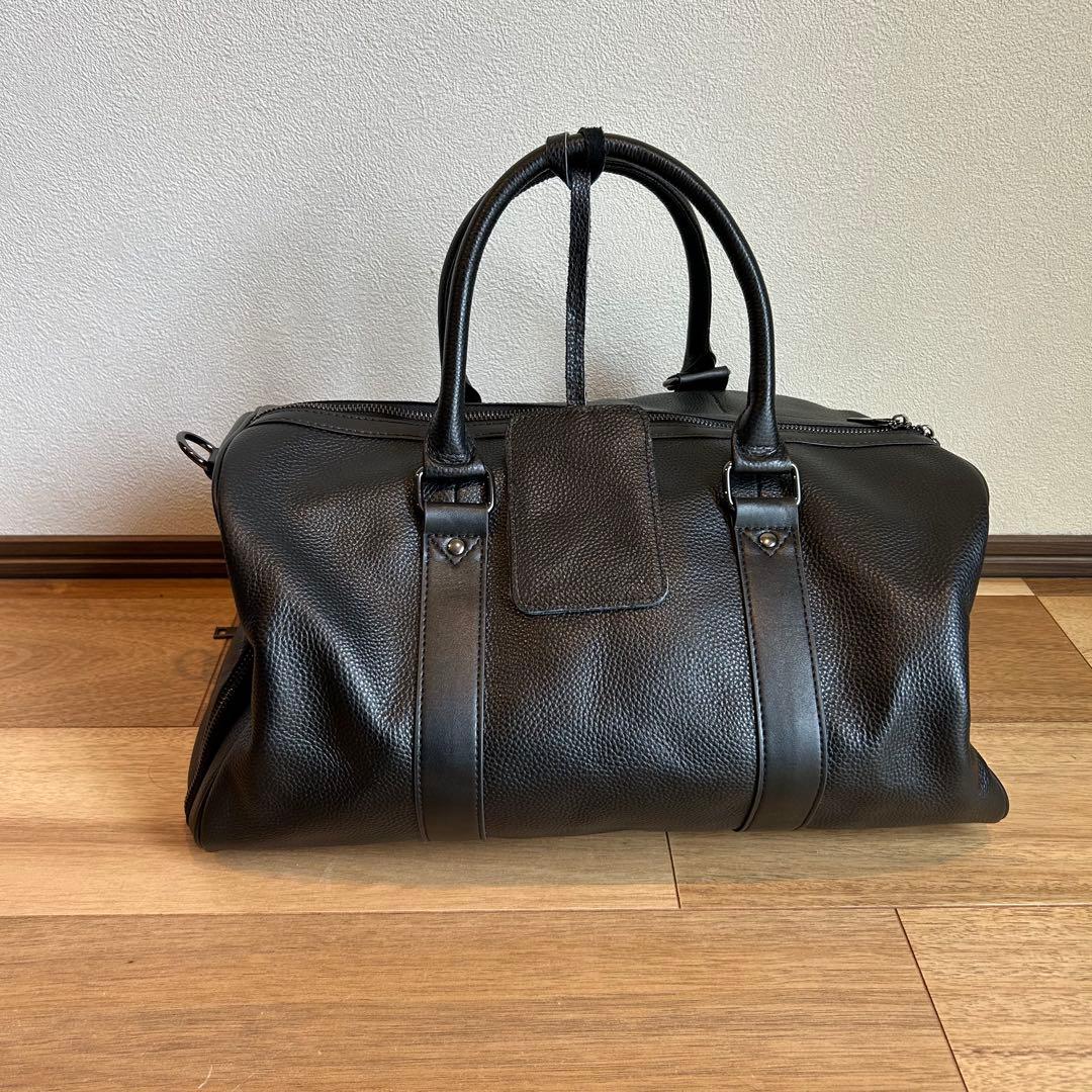 【新品】ボストンバッグ メンズ 本革 シューズ　大容量 ゴルフ　旅行バック