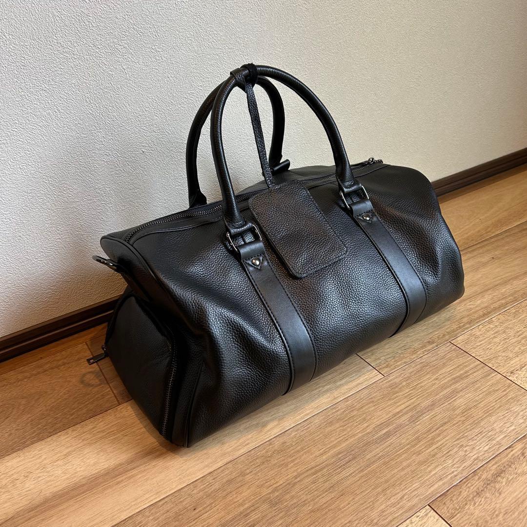 【新品】ボストンバッグ メンズ 本革 シューズ　大容量 ゴルフ　旅行バック