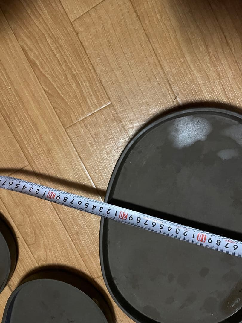 烏泥水盤小判型　楕円水盤　水石　盆景　盆栽鉢　花器　苔玉
