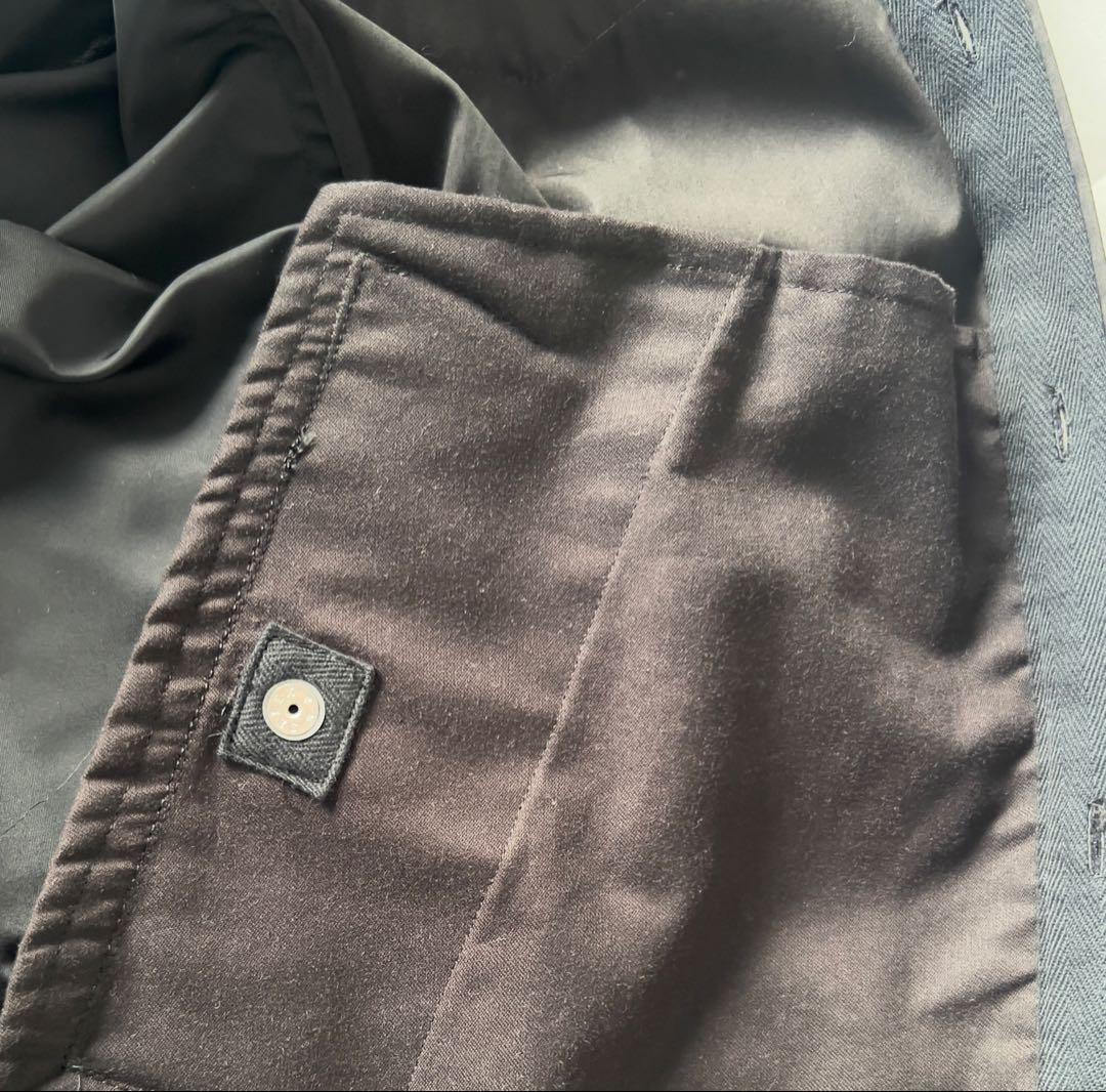sacai Cotton Poplin Shirt ドッキングシャツ黒 【美品】