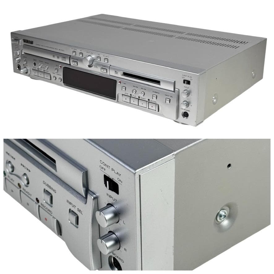 MD再生/録音履歴0時間 TEAC CDプレーヤー/MDレコーダーMD-70CD