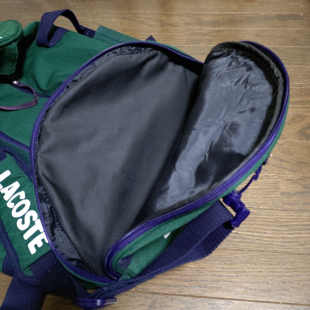 【美品】LACOSTE（ラコステ）2Wayボストンバッグ ドラム 廃番モデル