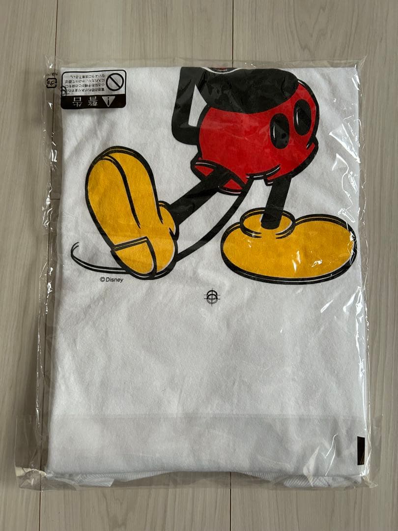 トップス weber Mickey Mouse proof printing tee XL