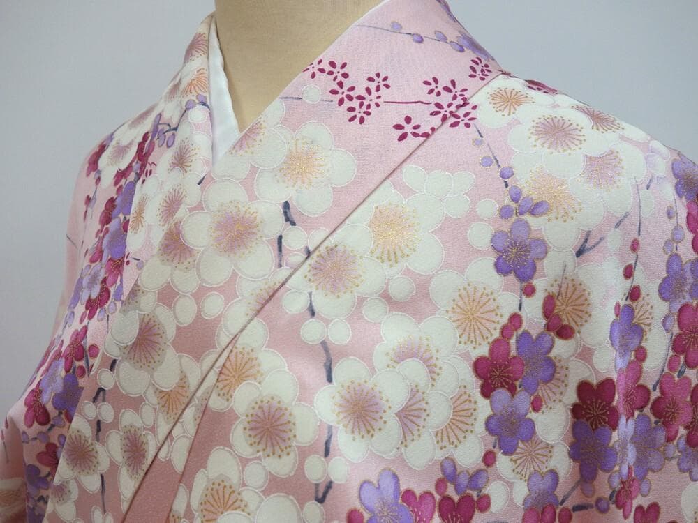 【SALE30%OFF】中古美品 やまと謹製振袖 梅柄 ピンク