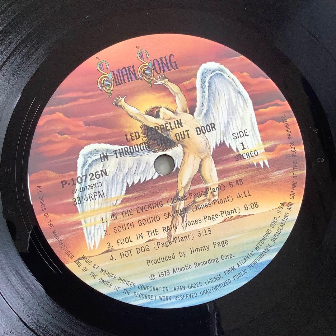 レコード新品同様! レッド・ツェッペリン 1979年 初版盤 インスルージアウト