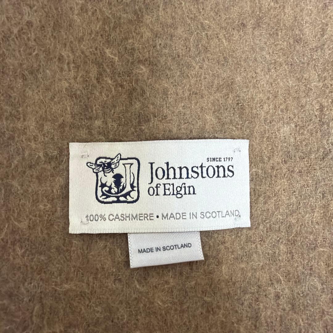 【美品】 Johnstons of Elgin カシミヤマフラー