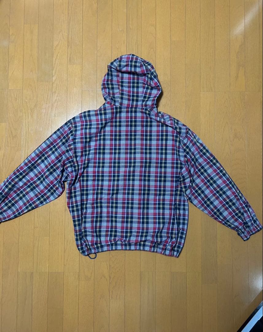 90s eddie bauer アノラックパーカー　チェック　エディー