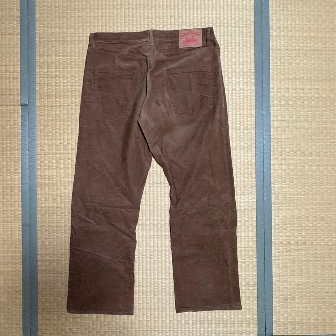 A.W.Aブラウン コーデュロイ ストレートパンツ　LOT.585 W38