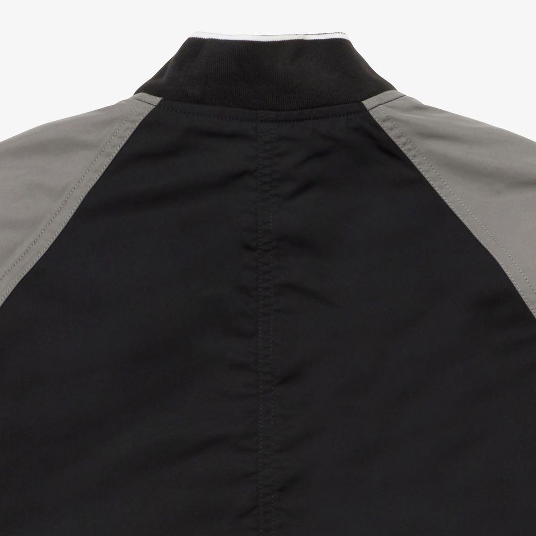 【LACOSTE/ラコステ】リバーシブルボンバージャケット　ブラック×グレー L