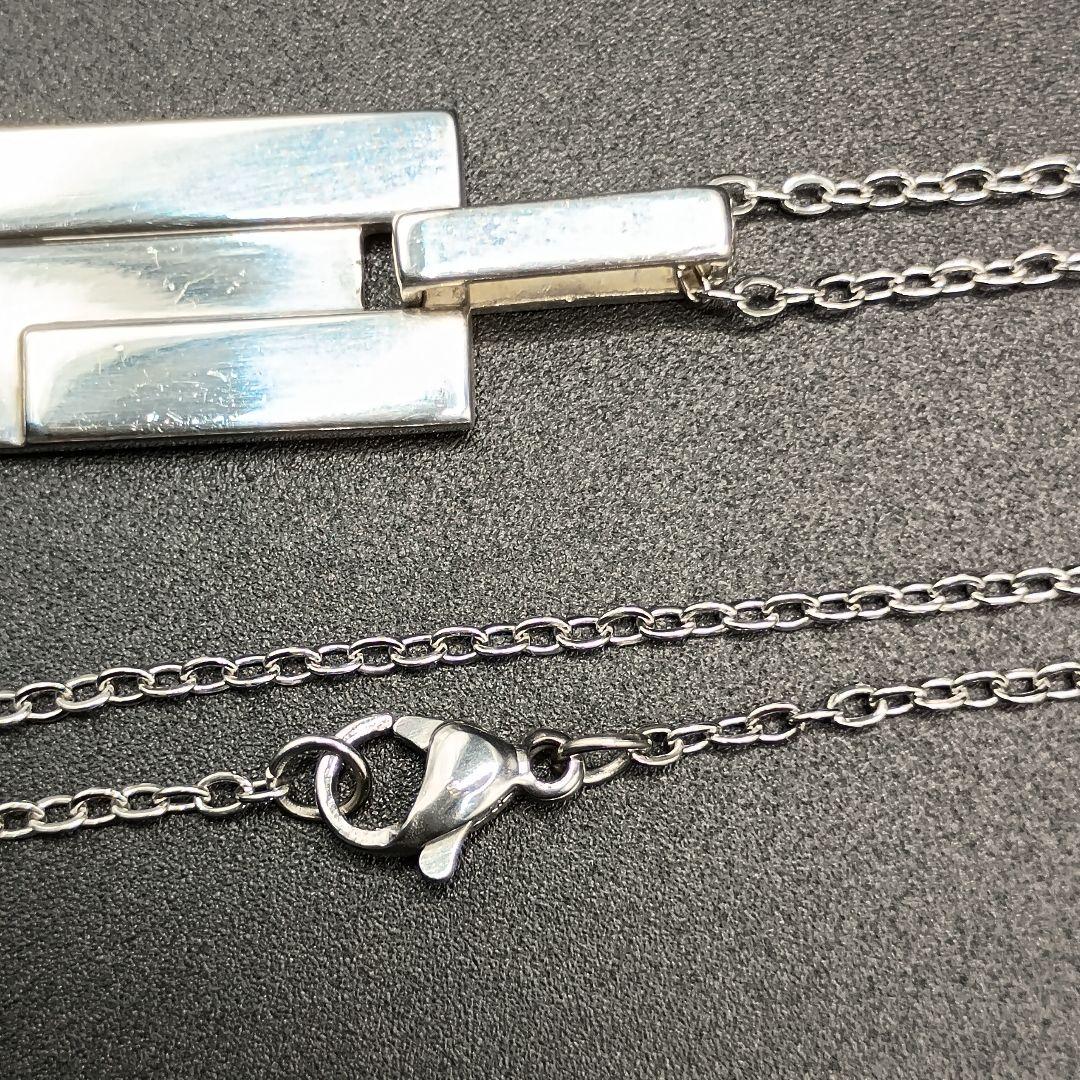 GUCCI Gプレート ネックレス 50cm SILVER925
