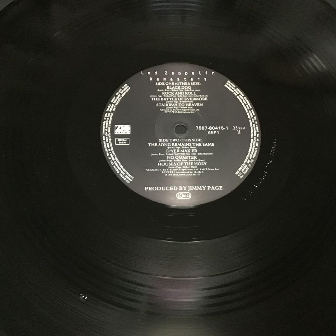 独盤3LP『Led Zeppelin　Remasters』レッド・ツェッペリン