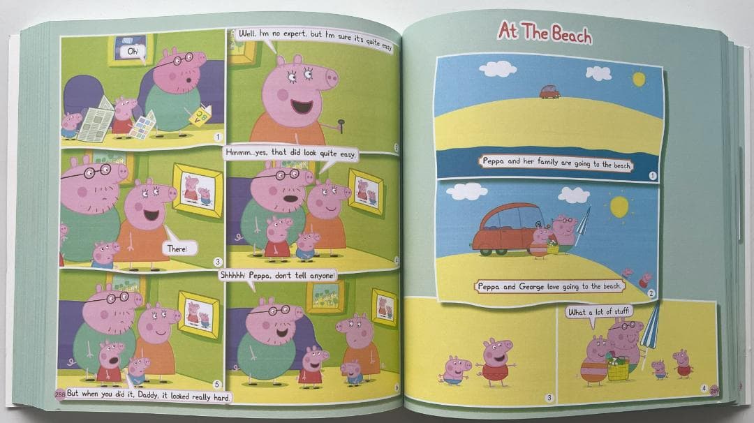 Peppa Pig ペッパピッグ　漫画版シリーズ1 絵本2冊全冊音源付動画付