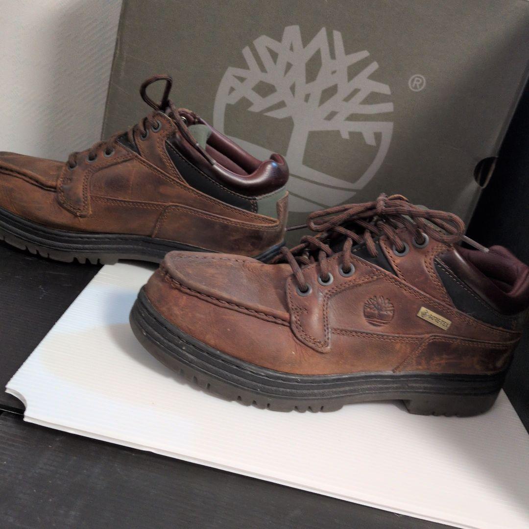 【箱付き美品】timberland moc toe gtx brown 25cm