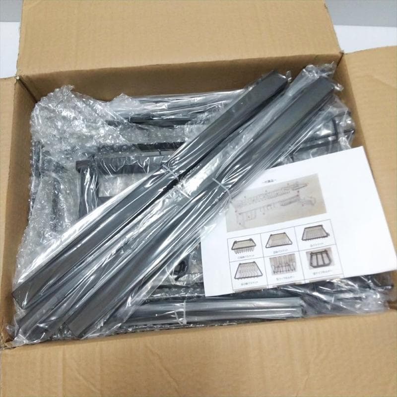 【新品即納送料無料】水切りラック(85〜100cm調整)◆キッチン収納ラック