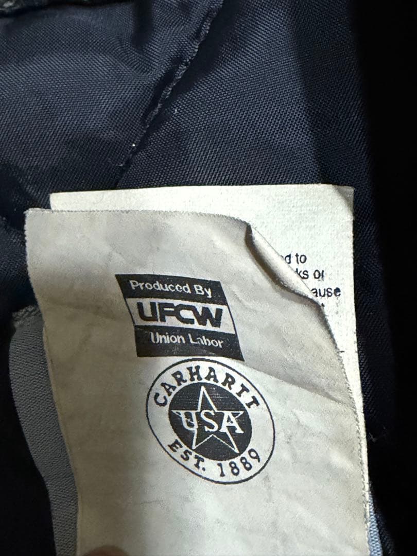Carhartt ダックベストUSA製 腰ゴム モスグリーン　V02MOS