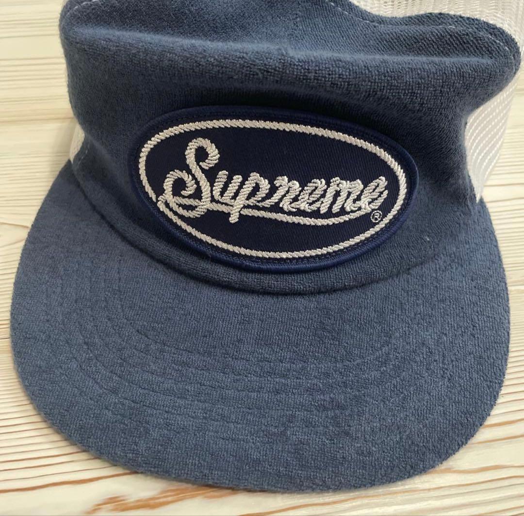 早い者勝ちSupreme terrymesh back 5 panel blue