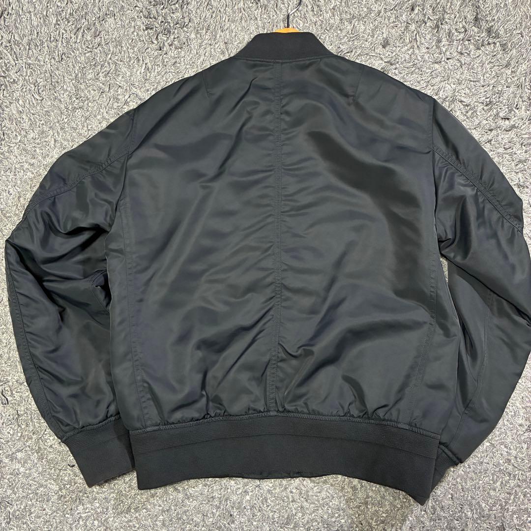rag&bone MA-1 ボンバージャケット 黒×橙 XS (M相当)