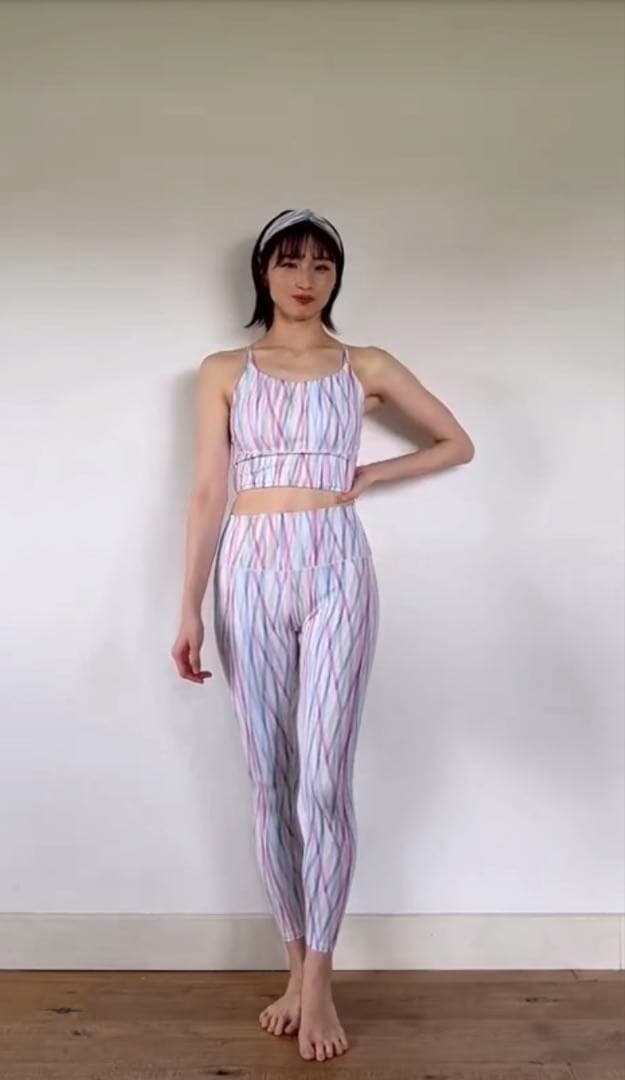 SUKALA ラインプリント　レギンス　Sサイズ