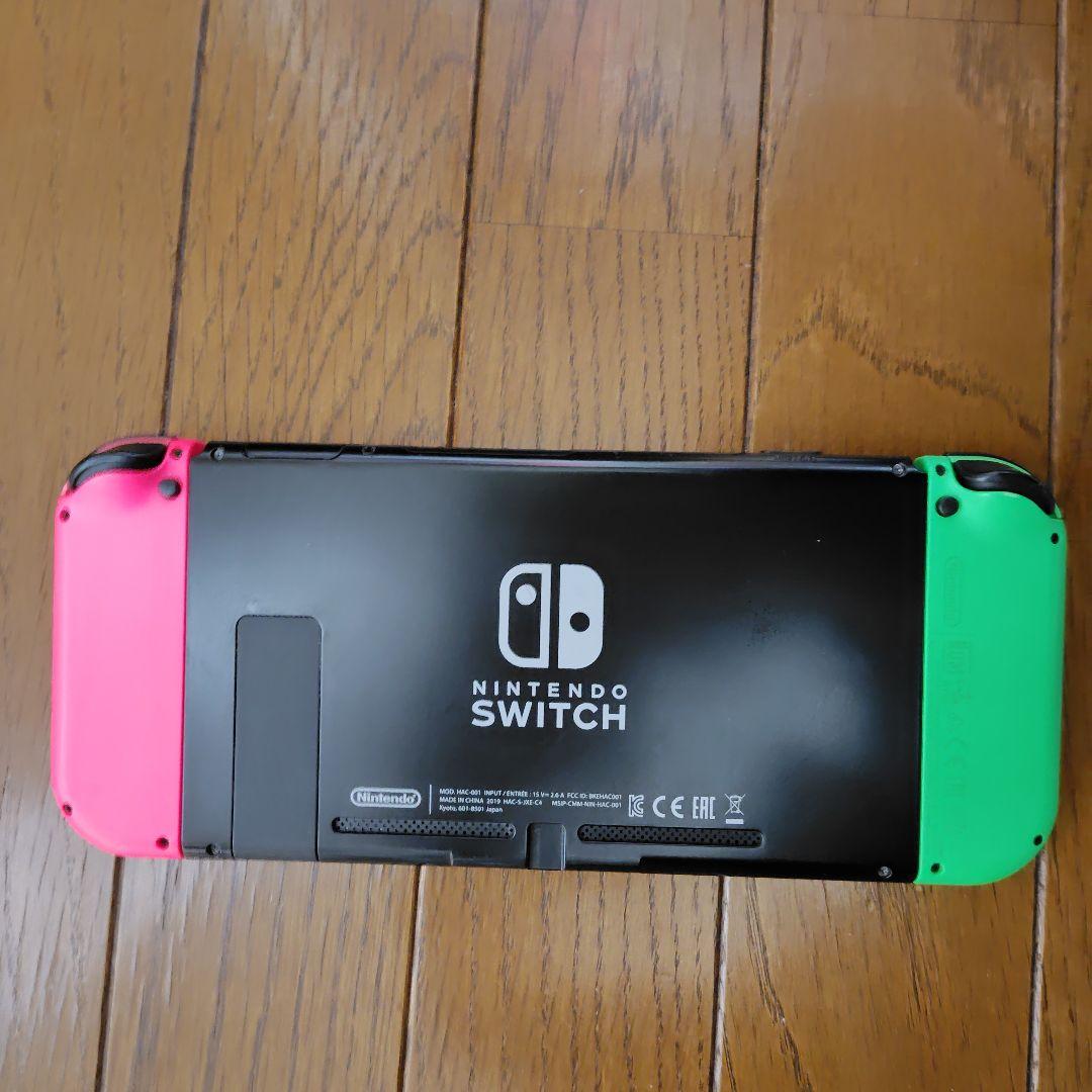 再値下げ:Nintendo Switch 本体 赤/青(ピンク/グリーン付き)