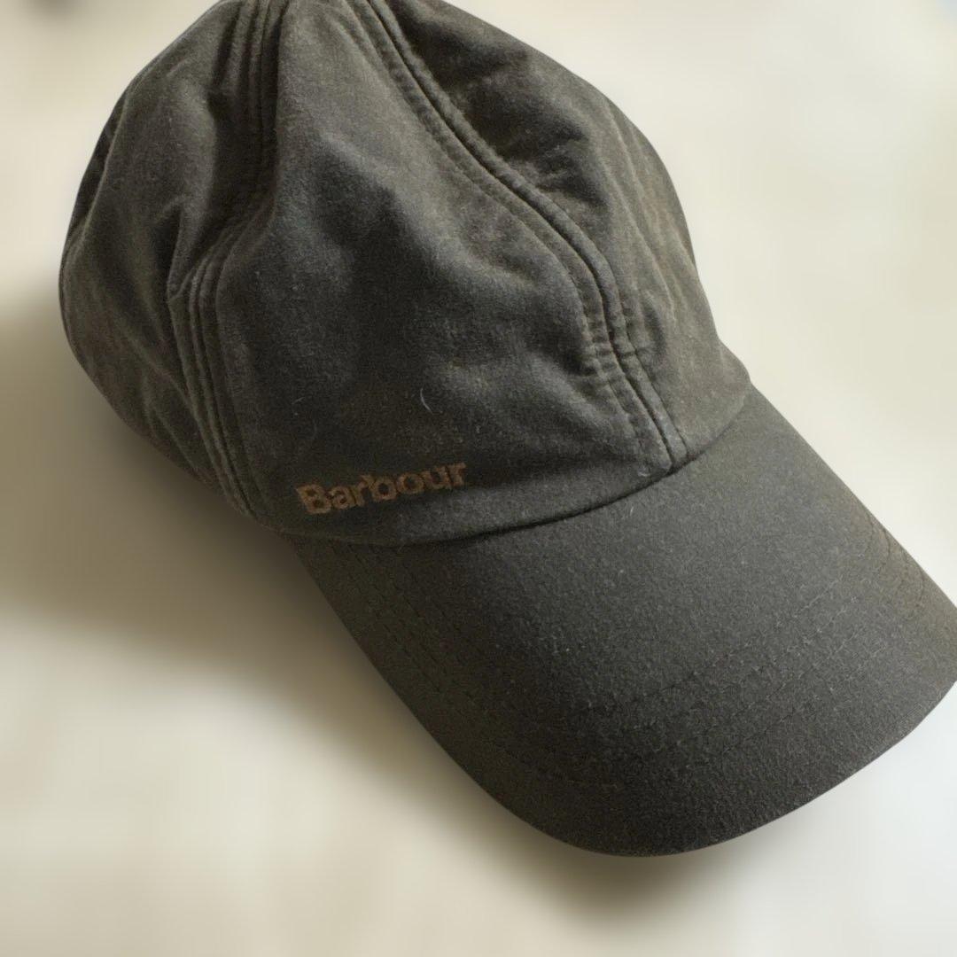 美品‼️Barbour ダークオリーブ　オイルドキャップ