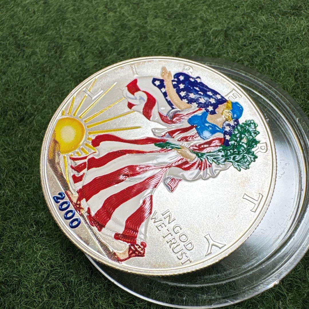 ヒ*0様 【レア】純銀1ドル記念硬貨2000年アメリカンイーグルシルバー1オンス