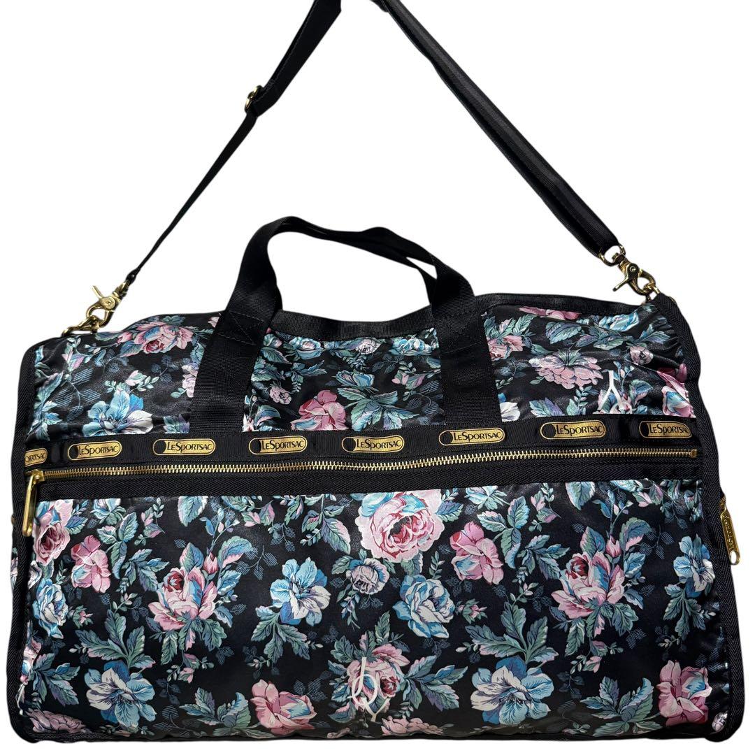 未使用級✨レスポートサック　ジョイリッチ　コラボ　ボストンバッグ　2way 花柄