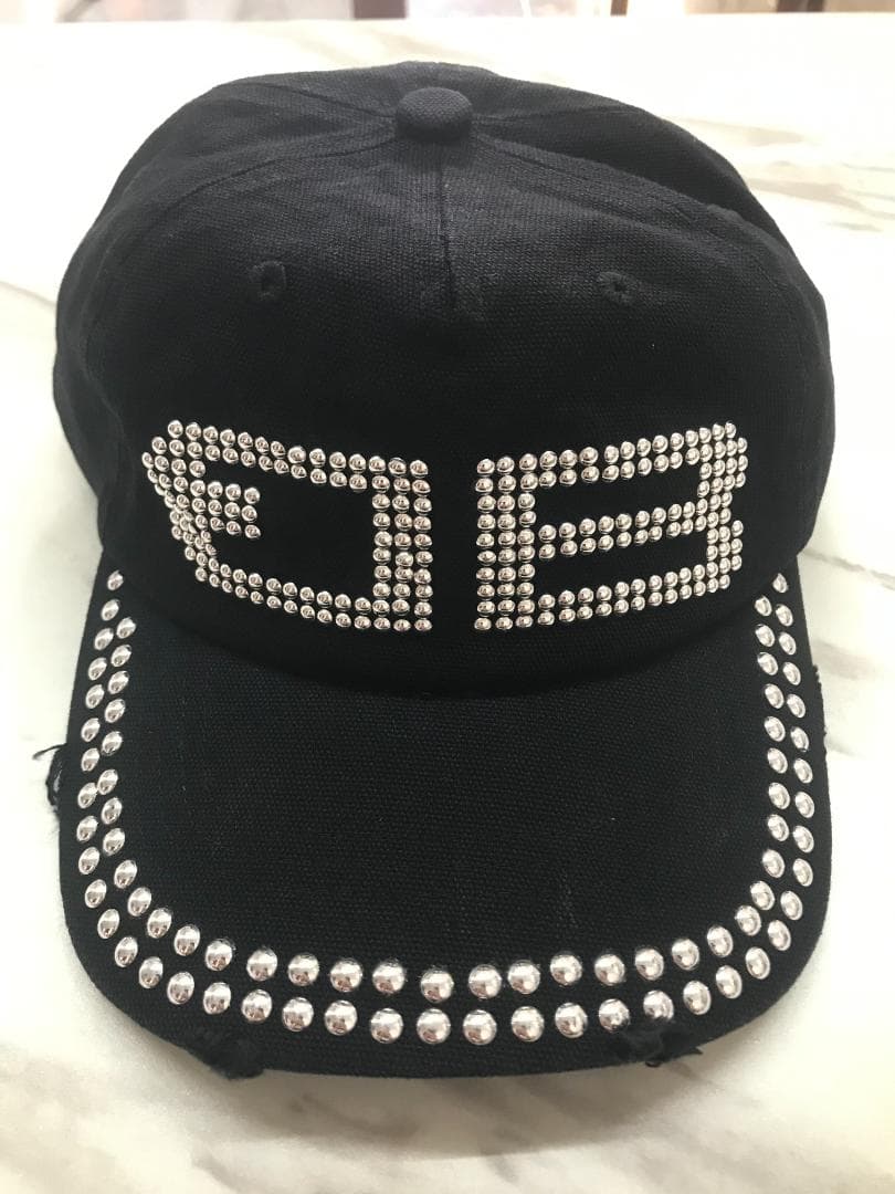 帽子 BEEDEN BD STUDS DAMAGE CAP BLACK #001