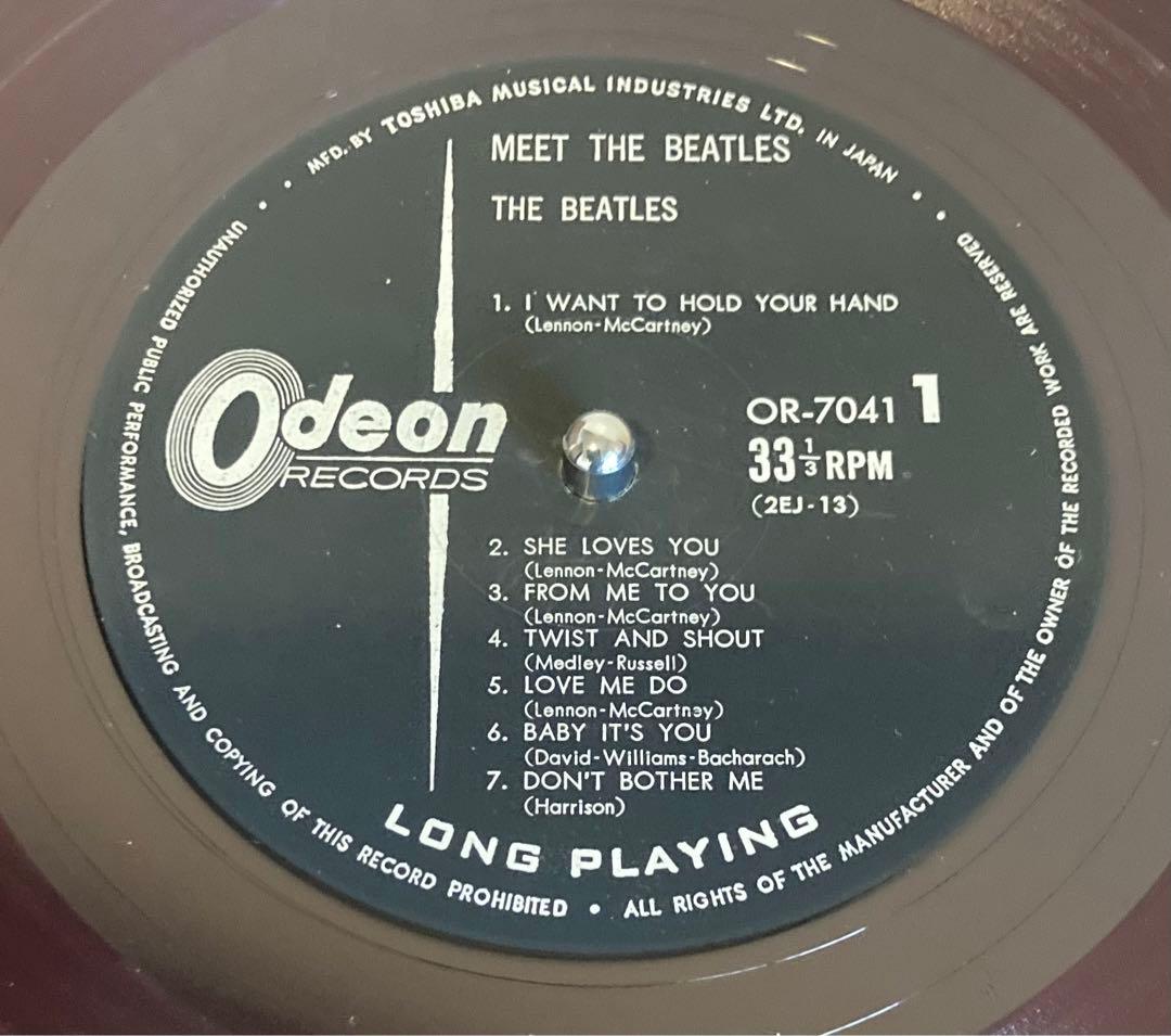 超初期盤　赤盤ファーストプレス　MEET THE BEATLES! レコード